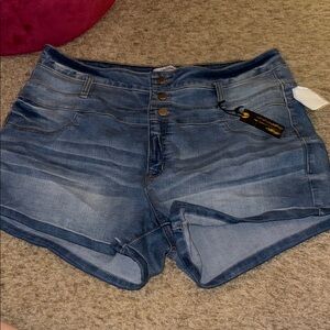 Charlotte Russe Dark Blue Jean Shorts